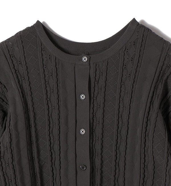 SHIPS for women「【WEB限定】〈手洗い可能〉レース 編み 2WAY カーディガン」|カーディガン|