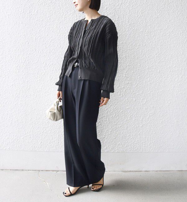 SHIPS for women「【WEB限定】〈手洗い可能〉レース 編み 2WAY カーディガン」|カーディガン|