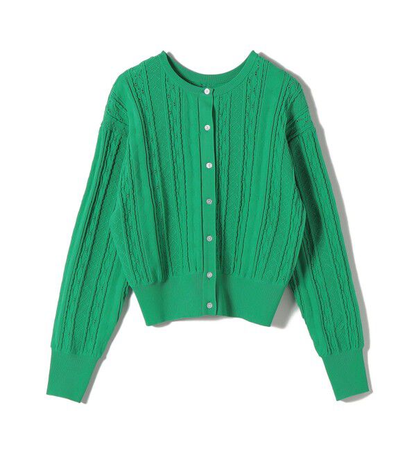 SHIPS for women「【WEB限定】〈手洗い可能〉レース 編み 2WAY カーディガン」|カーディガン|