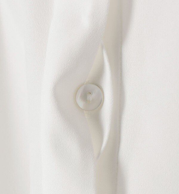 SHIPS for women「【WEB限定】〈手洗い可能〉ドット 花柄 袖 シャーリング ブラウス」|シャツ・ブラウス|