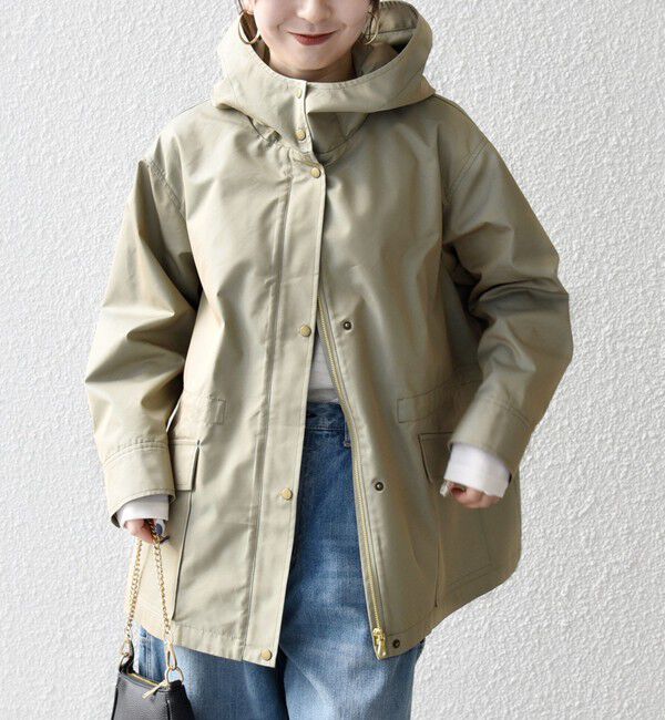 SHIPS any「SHIPS any:〈手洗い可能〉シャンブレー テントライン フード コート」|その他|