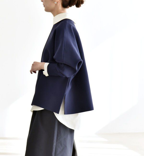 quaranciel「quaranciel:〈手洗い可能〉ボートネック ワイド ニット プルオーバー」|ニット・セーター|