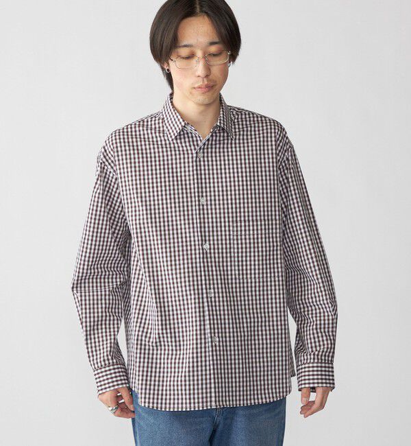 SHIPS「City Ambient Products: ブロード ストライプ チェック シャツ」|シャツ・ブラウス|