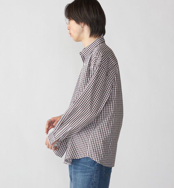 SHIPS「City Ambient Products: ブロード ストライプ チェック シャツ」|シャツ・ブラウス|