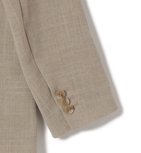SHIPS for women「〈吸水速乾・手洗い可能〉麻調 ドンゴロス 2釦 ジャケット」|テーラードジャケット|