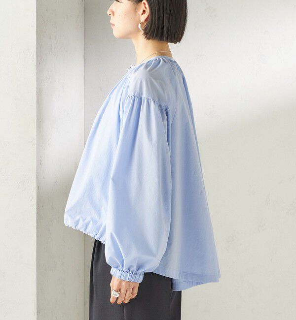 SHIPS for women「〈接触冷感 / 撥水加工〉TEXBRID(R) タフタ ギャザー 羽織 ブルゾン」|ブルゾン・スタジャン|