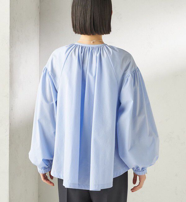 SHIPS for women「〈接触冷感 / 撥水加工〉TEXBRID(R) タフタ ギャザー 羽織 ブルゾン」|ブルゾン・スタジャン|