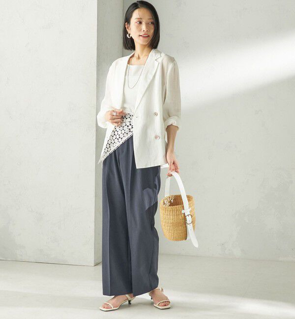 SHIPS for women「《一部予約》〈手洗い可能〉ラミー 4 ジャケット 26SS」|テーラードジャケット|