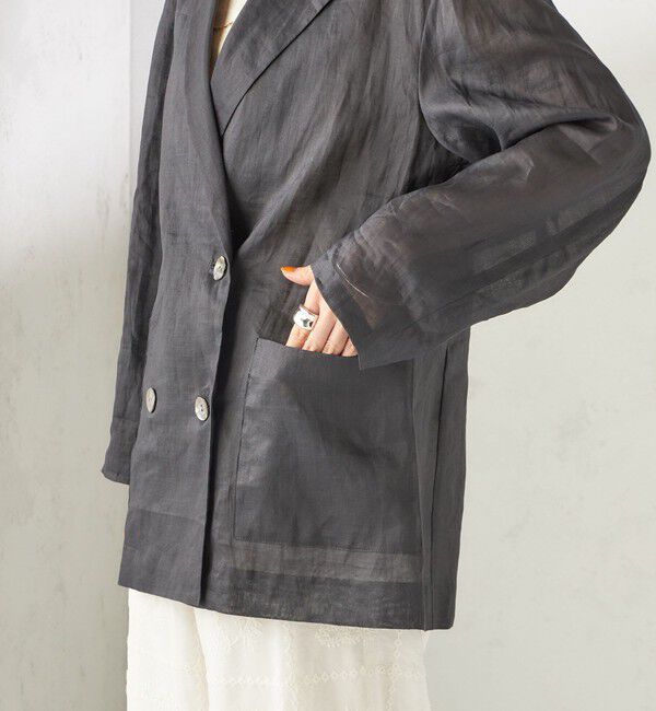 SHIPS for women「《一部予約》〈手洗い可能〉ラミー 4 ジャケット 26SS」|テーラードジャケット|