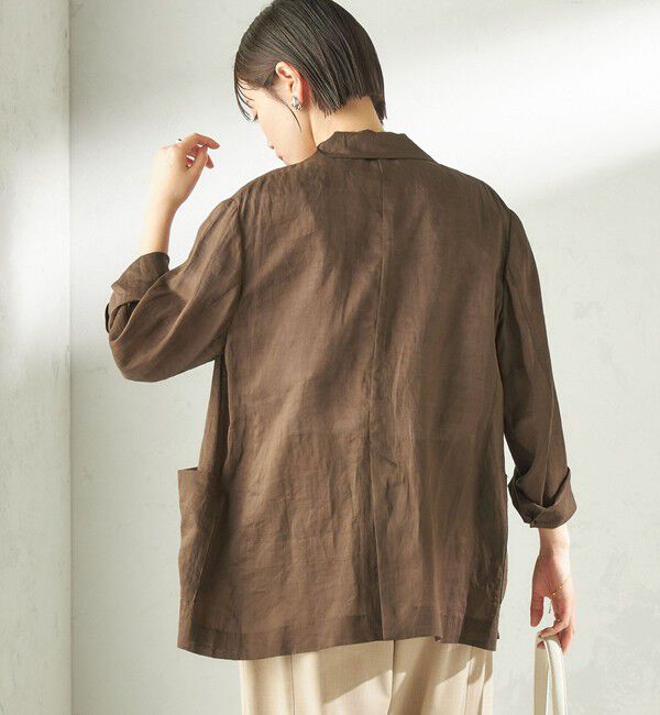 SHIPS for women「《一部予約》〈手洗い可能〉ラミー 4 ジャケット 26SS」|テーラードジャケット|