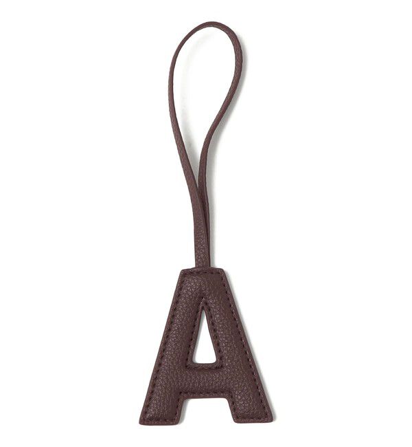 SHIPS for women「《追加予約》【WEB限定】George Cinq:イニシャル チャーム（ブラウン）」|チャーム・キーホルダー|