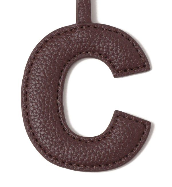 SHIPS for women「《追加予約》【WEB限定】George Cinq:イニシャル チャーム（ブラウン）」|チャーム・キーホルダー|