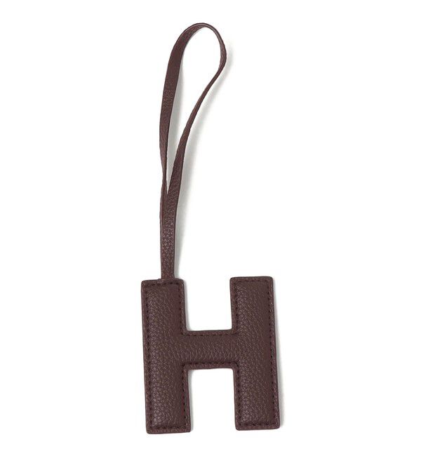 SHIPS for women「《追加予約》【WEB限定】George Cinq:イニシャル チャーム（ブラウン）」|チャーム・キーホルダー|