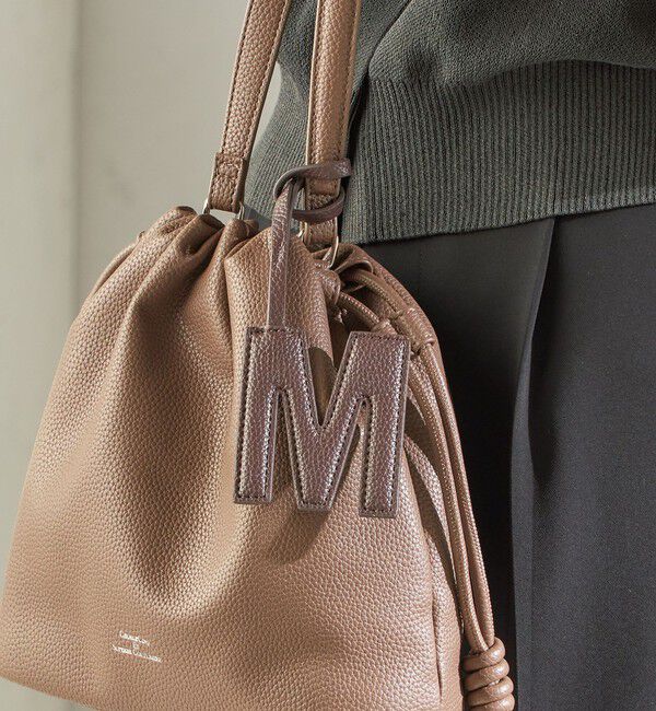 SHIPS for women「《追加予約》【WEB限定】George Cinq:イニシャル チャーム（ブラウン）」|チャーム・キーホルダー|M