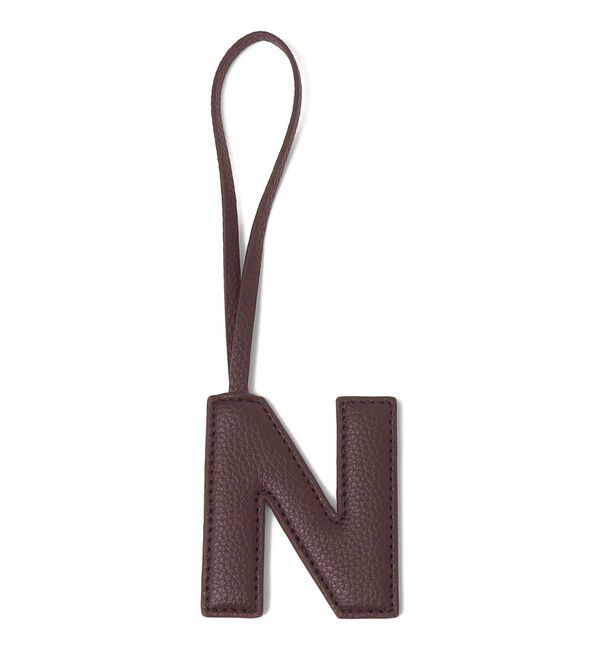 SHIPS for women「《追加予約》【WEB限定】George Cinq:イニシャル チャーム（ブラウン）」|チャーム・キーホルダー|