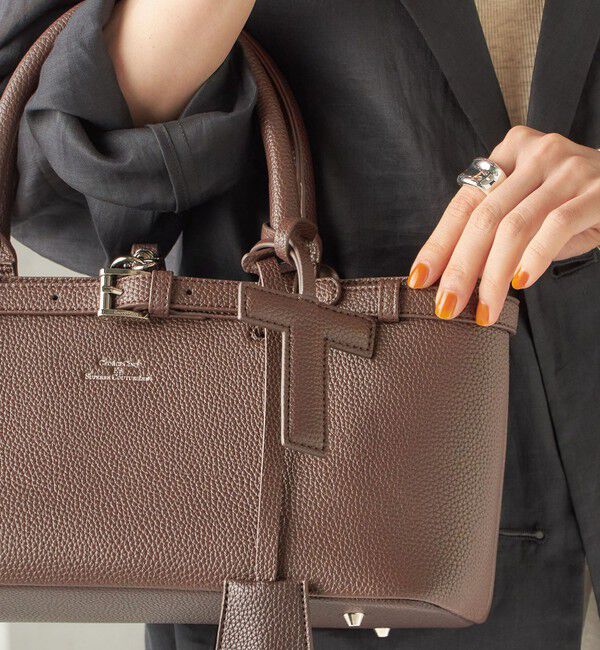 SHIPS for women「《追加予約》【WEB限定】George Cinq:イニシャル チャーム（ブラウン）」|チャーム・キーホルダー|