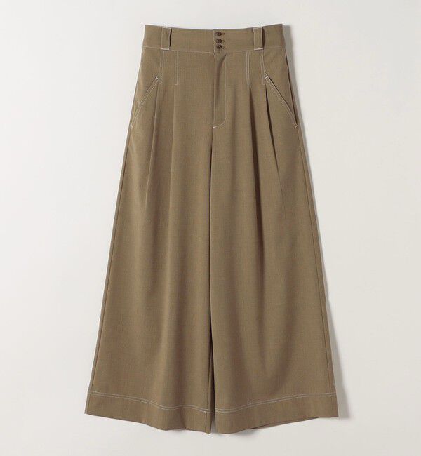 quaranciel「quaranciel:〈洗濯機可能〉ハイウエスト ワイド 2タック パンツ」|その他|