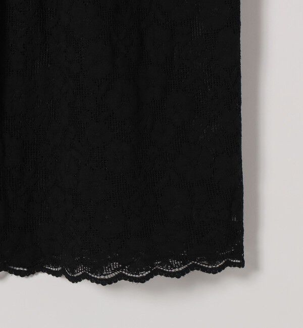 SHIPS any「《追加予約》SHIPS any:〈手洗い可能〉フラワー メッシュ レース タック セミフレア スカート」|スカート|