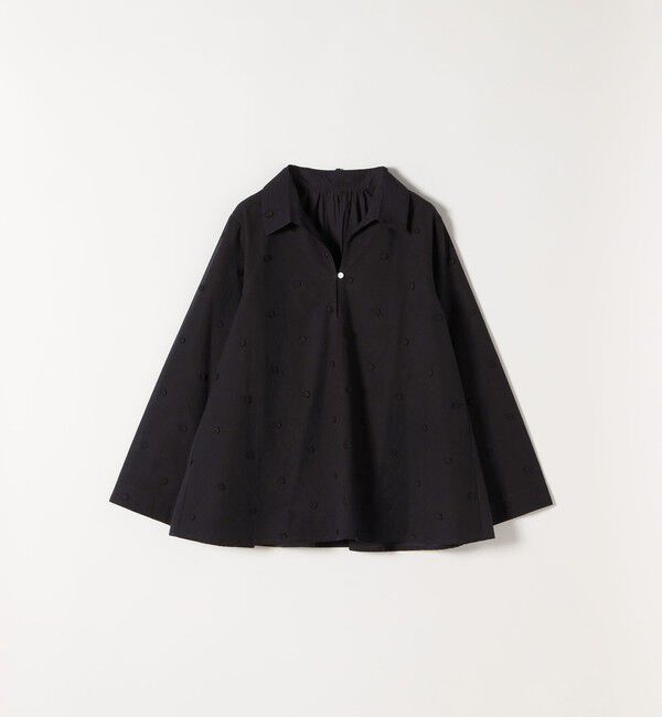 SHIPS any「SHIPS any:〈洗濯機可能〉フラワー モチーフ Aライン スキッパー シャツ ブラウス」|シャツ・ブラウス|