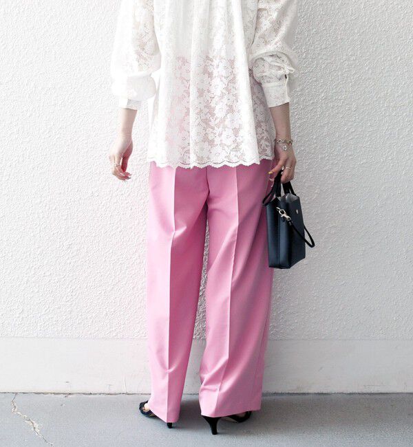 SHIPS any「《一部追加予約》SHIPS any:〈手洗い可能〉2タック ワイド パンツ」|スラックス|