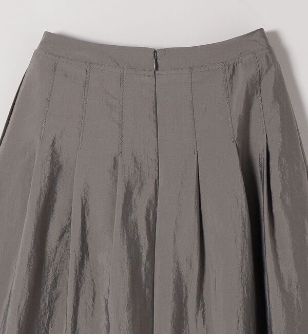 quaranciel「quaranciel:〈洗濯機可能〉ナイロン ステッチ タック フレア スカート」|スカート|