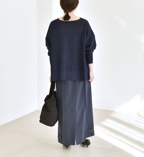 quaranciel「quaranciel:〈洗濯機可能〉ベルトデザイン Iライン スラックス スカート」|スカート|