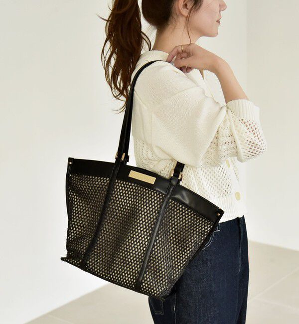 quaranciel「quaranciel: 2way ハンドル メッシュ トートバッグ」|トートバッグ|