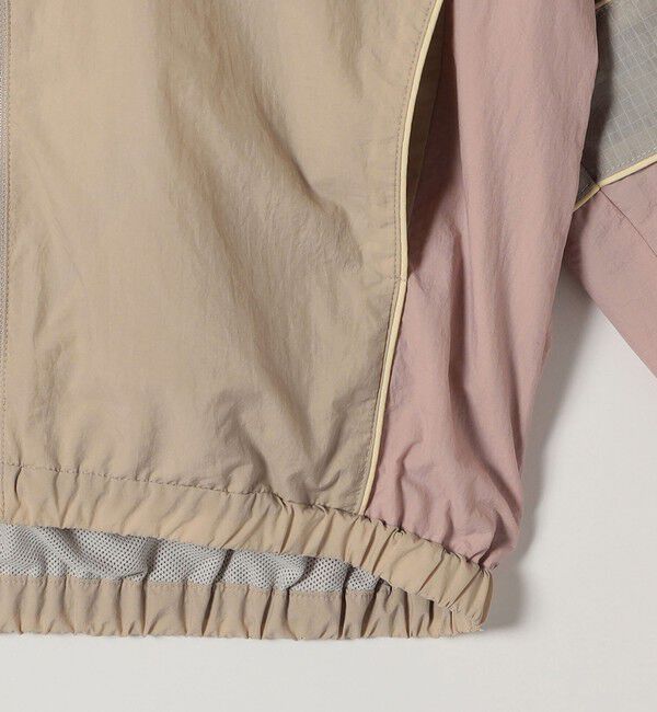 SHIPS any「SHIPS any:〈洗濯機可能〉ナイロン スタンドカラー 配色 ジップ ブルゾン」|ブルゾン・スタジャン|