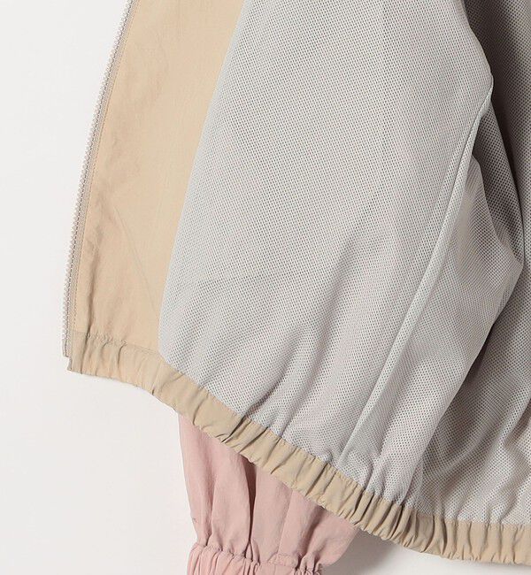 SHIPS any「SHIPS any:〈洗濯機可能〉ナイロン スタンドカラー 配色 ジップ ブルゾン」|ブルゾン・スタジャン|