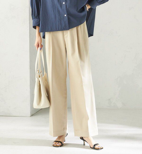 SHIPS for women「〈手洗い可能〉ヴィンテージ ライク デニム タック パンツ」|その他|