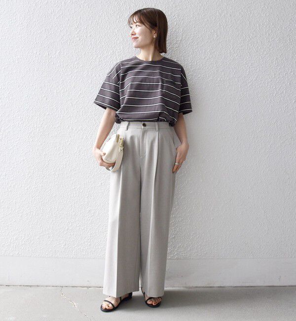 SHIPS any「SHIPS any:〈洗濯機可能〉マルチボーダー ワイド TEE」|Tシャツ・カットソー|