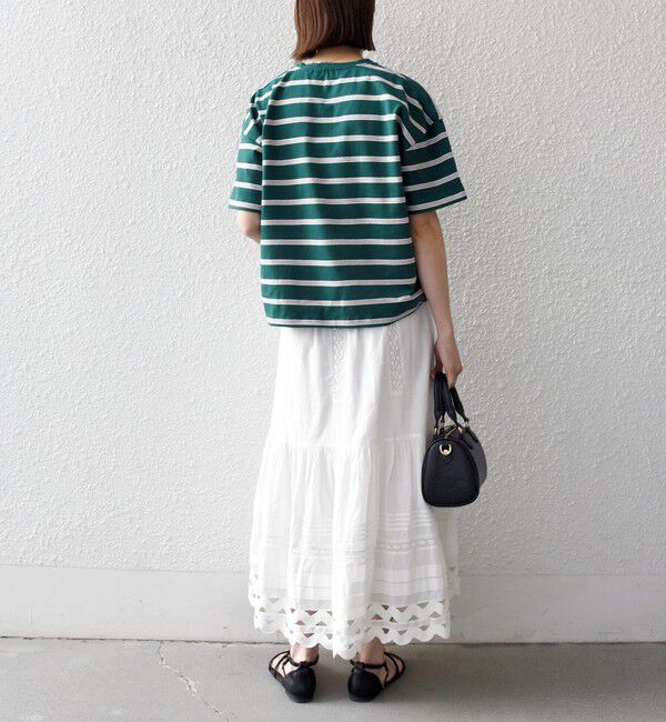 SHIPS any「SHIPS any:〈洗濯機可能〉マルチボーダー ワイド TEE」|Tシャツ・カットソー|