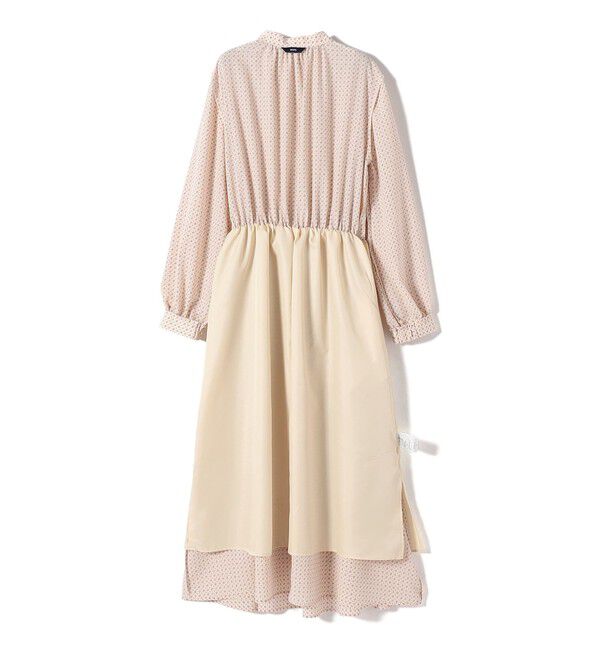 SHIPS for women「〈手洗い可能〉2WAY プリント タイ 長袖 ワンピース」|ワンピース|