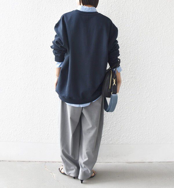 SHIPS for women「【WEB限定】SHIPS ラウンド ロゴ 刺繍 スウェット」|スウェット・ジャージ|