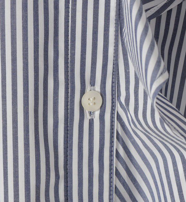 SHIPS for women「〈手洗い可能〉パール モチーフ ボタン フリル ブラウス」|シャツ・ブラウス|