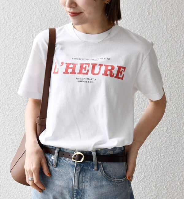 SHIPS any「《一部追加予約》TRICOMER:〈洗濯機可能〉フレンチ ロゴ プリント TEE」|Tシャツ・カットソー|