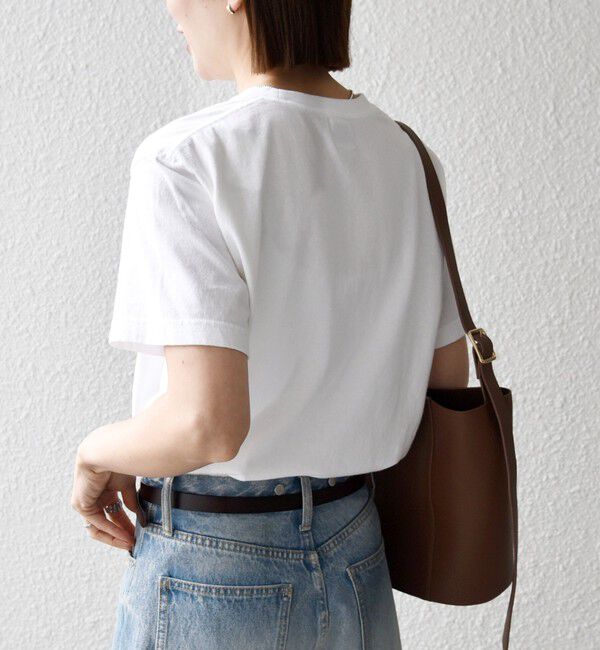 SHIPS any「《一部追加予約》TRICOMER:〈洗濯機可能〉フレンチ ロゴ プリント TEE」|Tシャツ・カットソー|