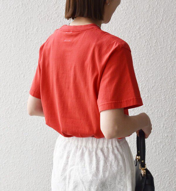 SHIPS any「《一部追加予約》TRICOMER:〈洗濯機可能〉フレンチ ロゴ プリント TEE」|Tシャツ・カットソー|