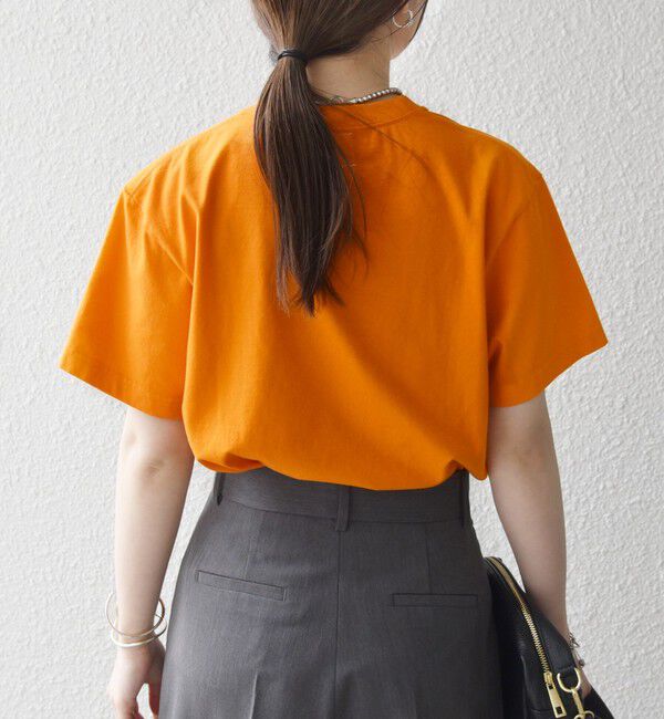 SHIPS any「《一部追加予約》TRICOMER:〈洗濯機可能〉フレンチ ロゴ プリント TEE」|Tシャツ・カットソー|