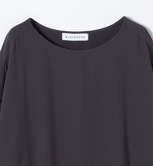 quaranciel「《予約》quaranciel:〈洗濯機可能〉ジョーゼット ニュアンス  T-ブラウス」|シャツ・ブラウス|