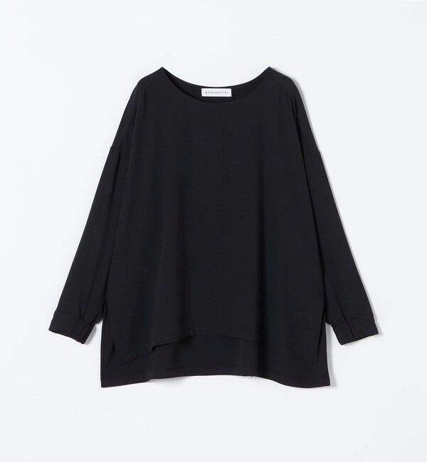 quaranciel「《予約》quaranciel:〈洗濯機可能〉ジョーゼット ニュアンス  T-ブラウス」|シャツ・ブラウス|