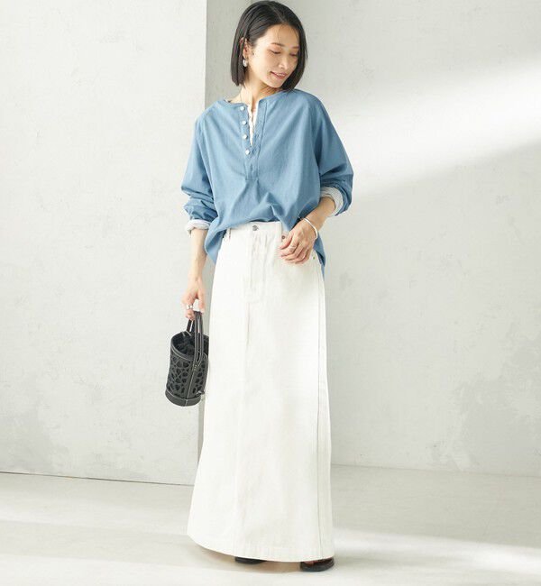 SHIPS for women「【SHIPS別注】onit: ヘンリー ネック プルオーバー」|Tシャツ・カットソー|