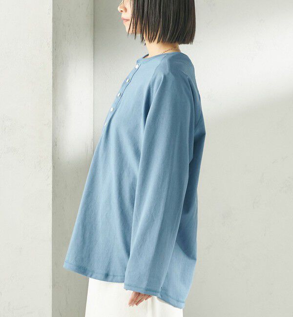 SHIPS for women「【SHIPS別注】onit: ヘンリー ネック プルオーバー」|Tシャツ・カットソー|