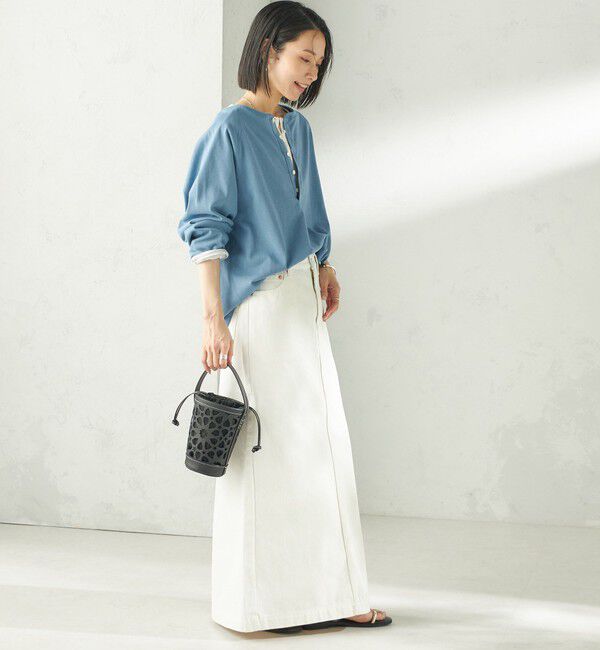 SHIPS for women「【SHIPS別注】onit: ヘンリー ネック プルオーバー」|Tシャツ・カットソー|