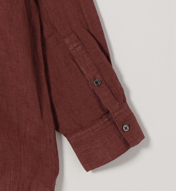 SHIPS any「SHIPS any:〈洗濯機可能〉リネン 刺繍 レギュラー ルーズ シャツ」|シャツ・ブラウス|