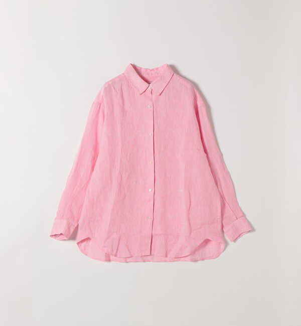 SHIPS any「SHIPS any:〈洗濯機可能〉リネン 刺繍 レギュラー ルーズ シャツ」|シャツ・ブラウス|