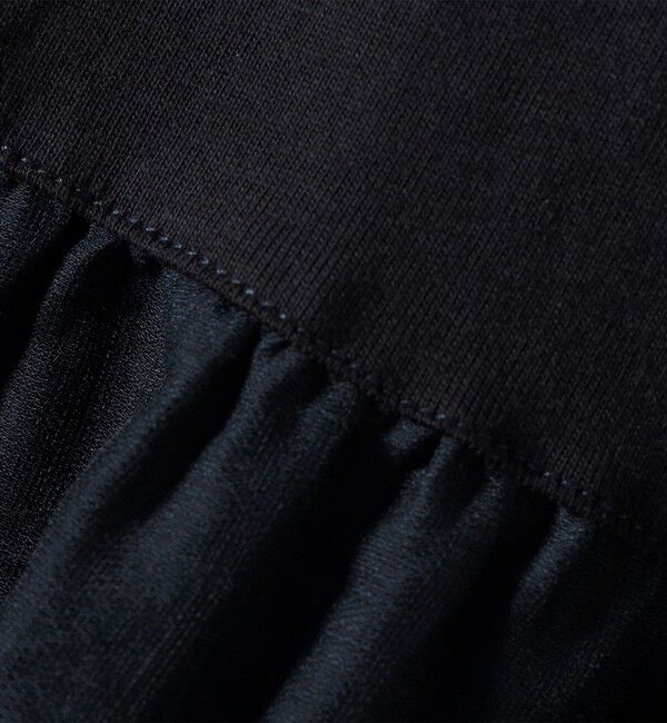 SHIPS for women「《予約》【WEB限定】〈手洗い可能〉布帛 コンビ ペプラム TEE」|Tシャツ・カットソー|