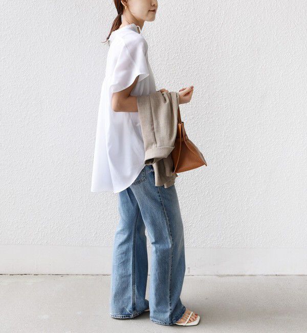 SHIPS for women「〈手洗い可能〉襟 フリル バック ギャザー ブラウス」|シャツ・ブラウス|