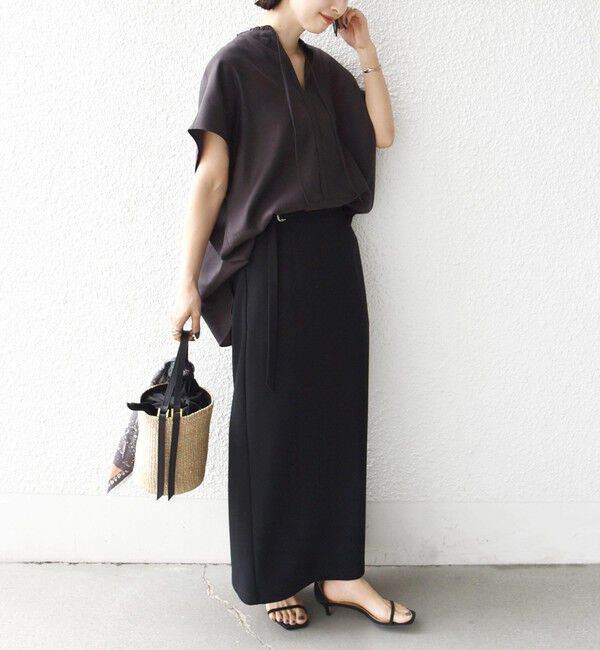 SHIPS for women「〈手洗い可能〉襟 フリル バック ギャザー ブラウス」|シャツ・ブラウス|