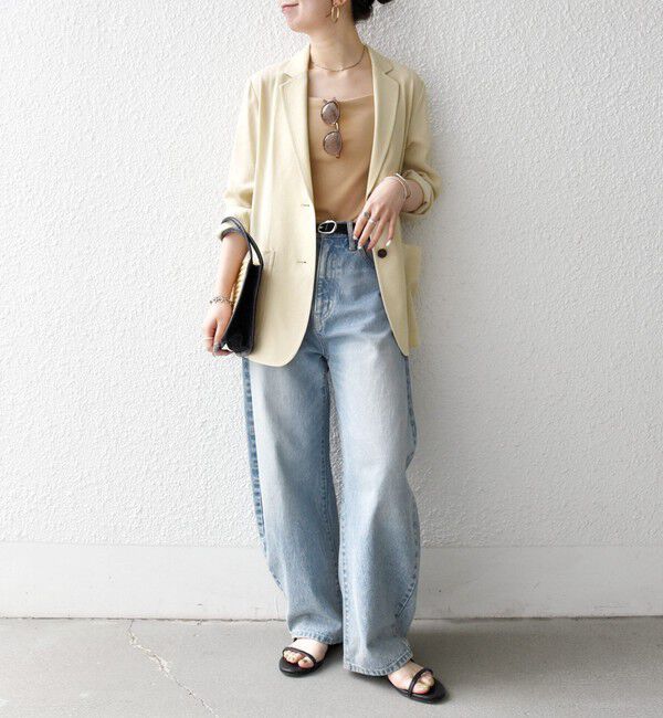 SHIPS any「《予約》SHIPS any: 〈手洗い可能〉リネンミックス テーラード ライト ジャケット」|テーラードジャケット|